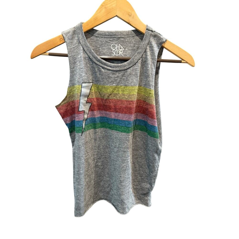 VGUC CHASER BOLT TANK ADULT EXTRA SMALL - Large arm holes and tshirt collar